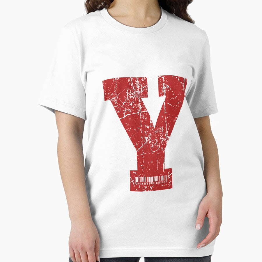 Red Grunge Monogram Letter "Y" I Am Unique by SunnyStreet T-Shirts, Hoodie, Sweatshirt | BlankRebels.com (Image 2)