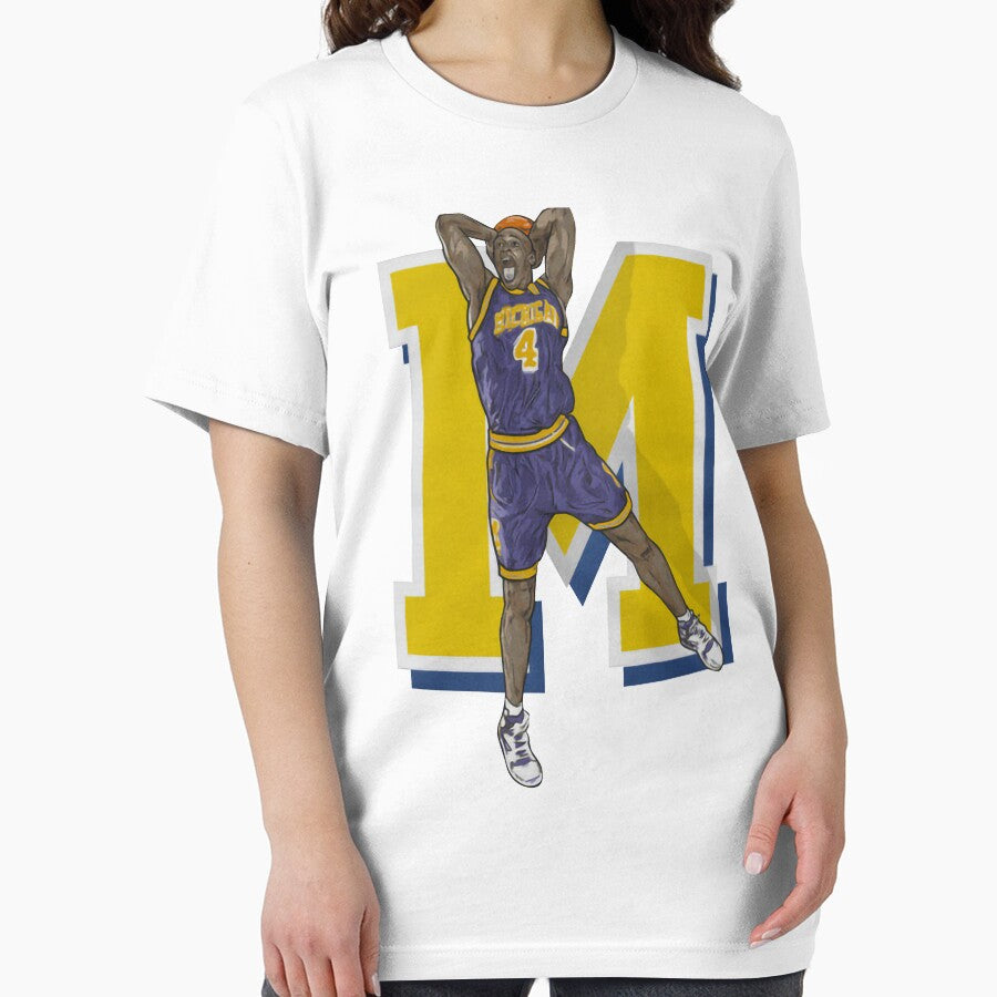 Vintage Michigan Basketball Fab 5 Chris Webber by MiloRogiras T-Shirts, Hoodie, Sweatshirt | BlankRebels.com (Image 2)