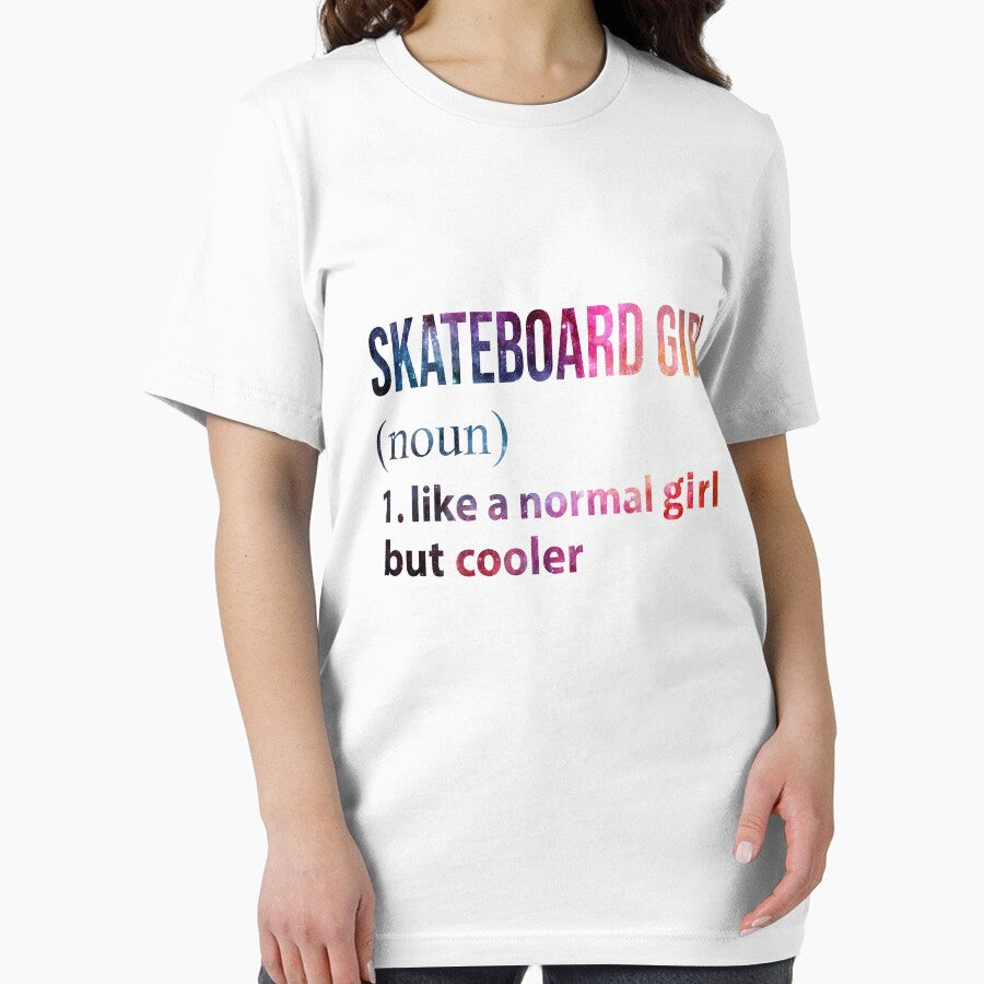 Skateboard Girl like a normal Girl but cooler galaxy by jentochicken T-Shirts, Hoodie, Sweatshirt | BlankRebels.com (Image 2)
