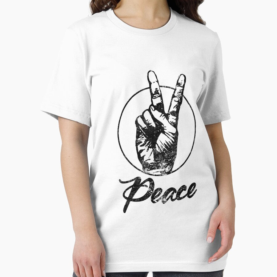 Hippie Peace Sign Vintage by shannange T-Shirts, Hoodie, Sweatshirt | BlankRebels.com (Image 2)