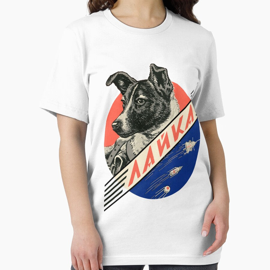 Laika first space dog — Soviet space by AubreyDurepos T-Shirts, Hoodie, Sweatshirt | BlankRebels.com (Image 2)