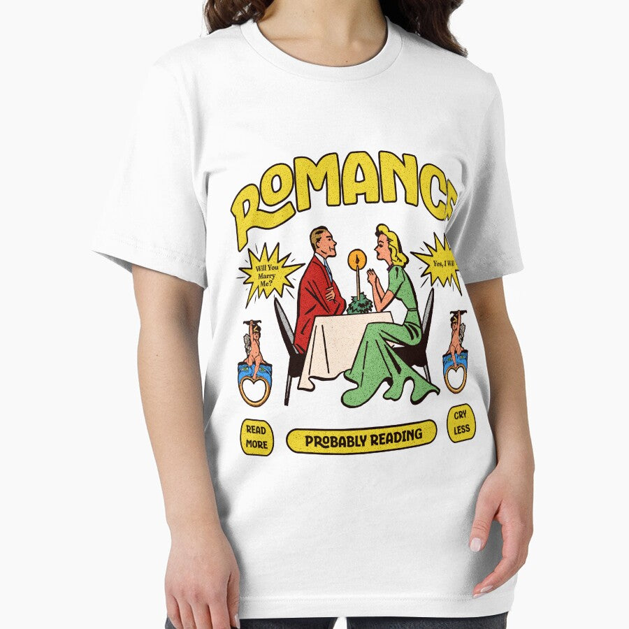 Vintage Romance Probably Reading, Gift For Reader or Writer Romance by Jolycoco T-Shirts, Hoodie, Sweatshirt (Image 2)