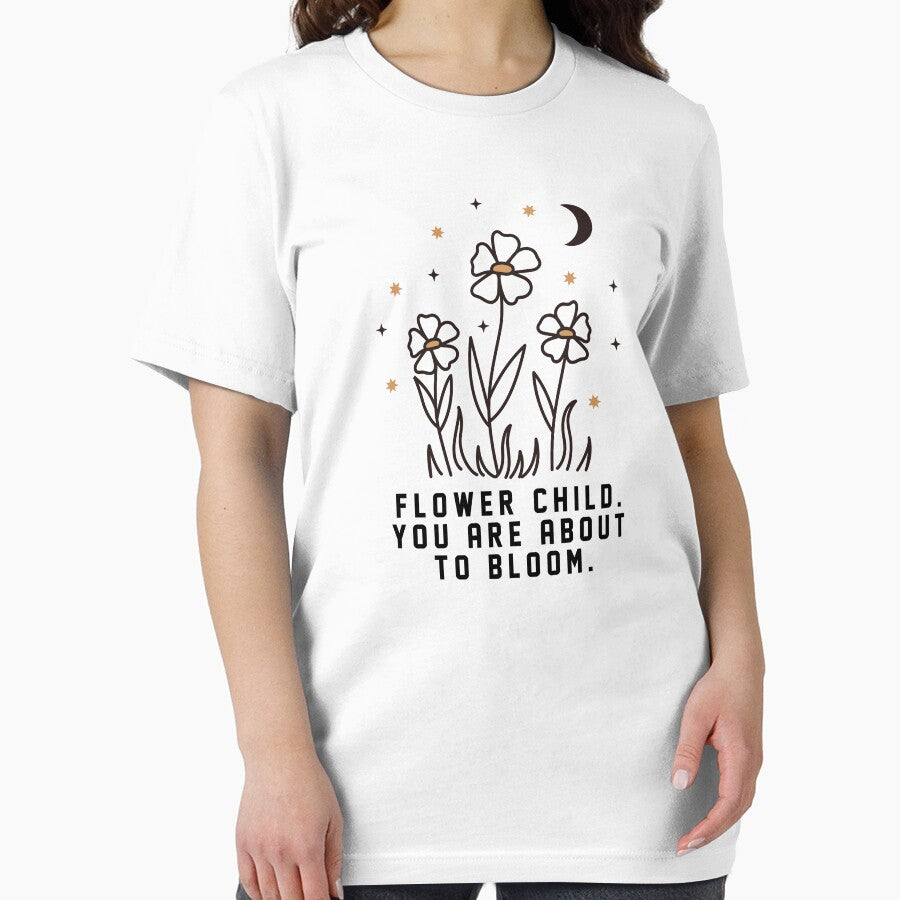 Flower Child You Are About To Bloom Typography by bolimj T-Shirts, Hoodie, Sweatshirt | BlankRebels.com (Image 2)