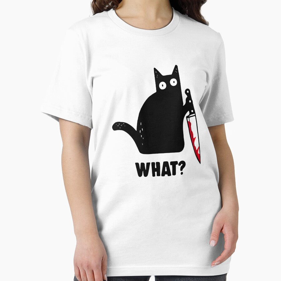 Cat What Funny Black Cat Murderous Cat With Knife by MalloWilli T-Shirts, Hoodie, Sweatshirt | BlankRebels.com (Image 2)