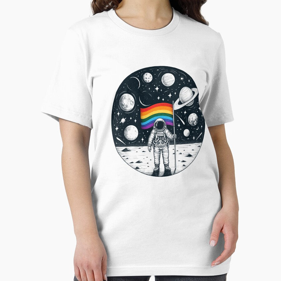 Astronaut Lgbt Lesbian Gay Pride by Kimberley King Art  King Art T-Shirts, Hoodie, Sweatshirt | BlankRebels.com (Image 2)