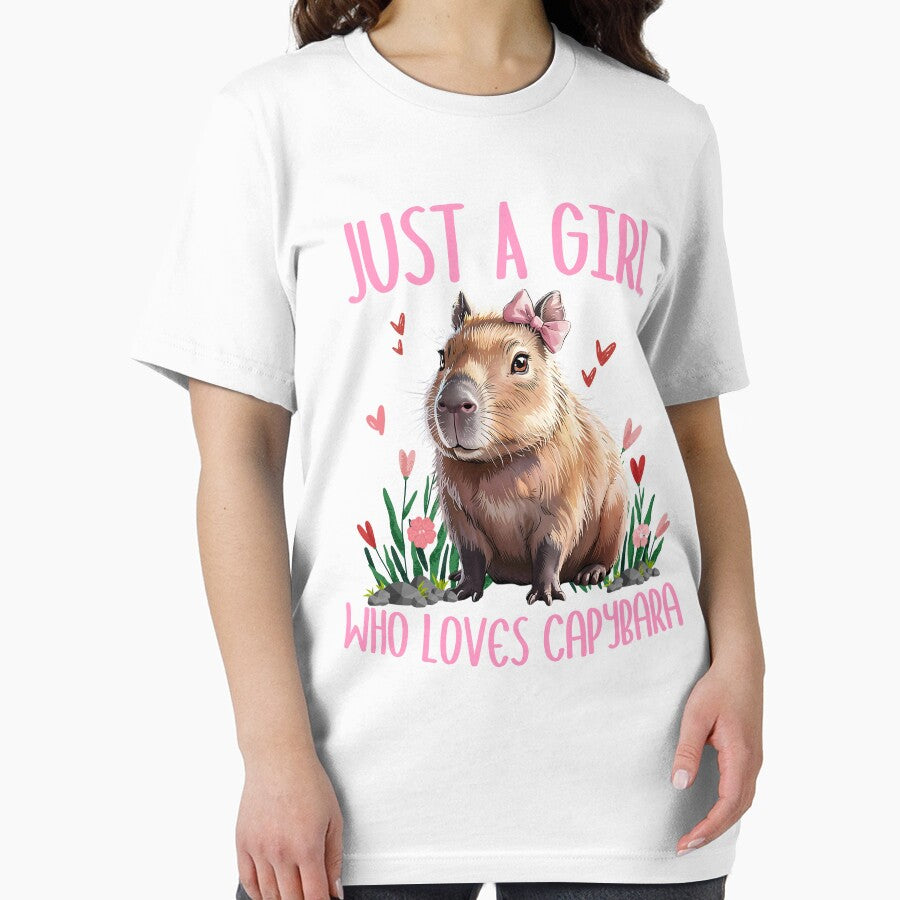 Just A Girl Who Loves Capybara - Kawaii Capybara Chibi by thebest-2studio T-Shirts, Hoodie, Sweatshirt (Image 2)