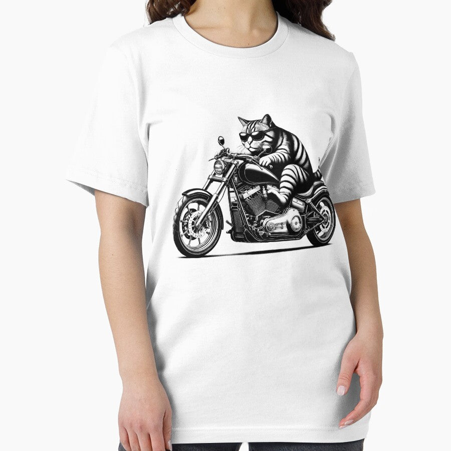Cool Cat Riding a Motorcycle Biker Kitten Lover by Kimberley King Art  King Art T-Shirts, Hoodie, Sweatshirt (Image 2)