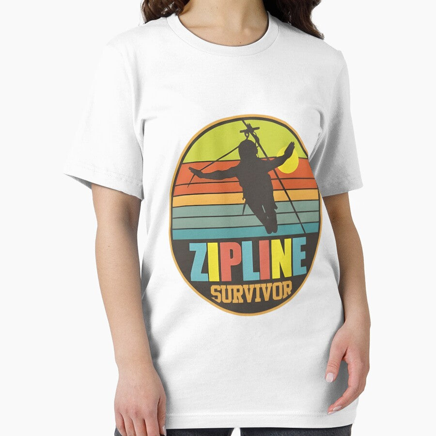 Zipline Survivor Adventure Sports Enthusiast by hexenor T-Shirts, Hoodie, Sweatshirt | BlankRebels.com (Image 2)