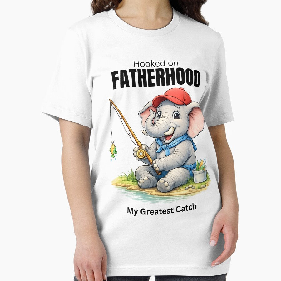 Hooked on Fatherhood My Greatest Catch | Fathers Day Fishing by skkyfaithArtz T-Shirts, Hoodie, Sweatshirt (Image 2)