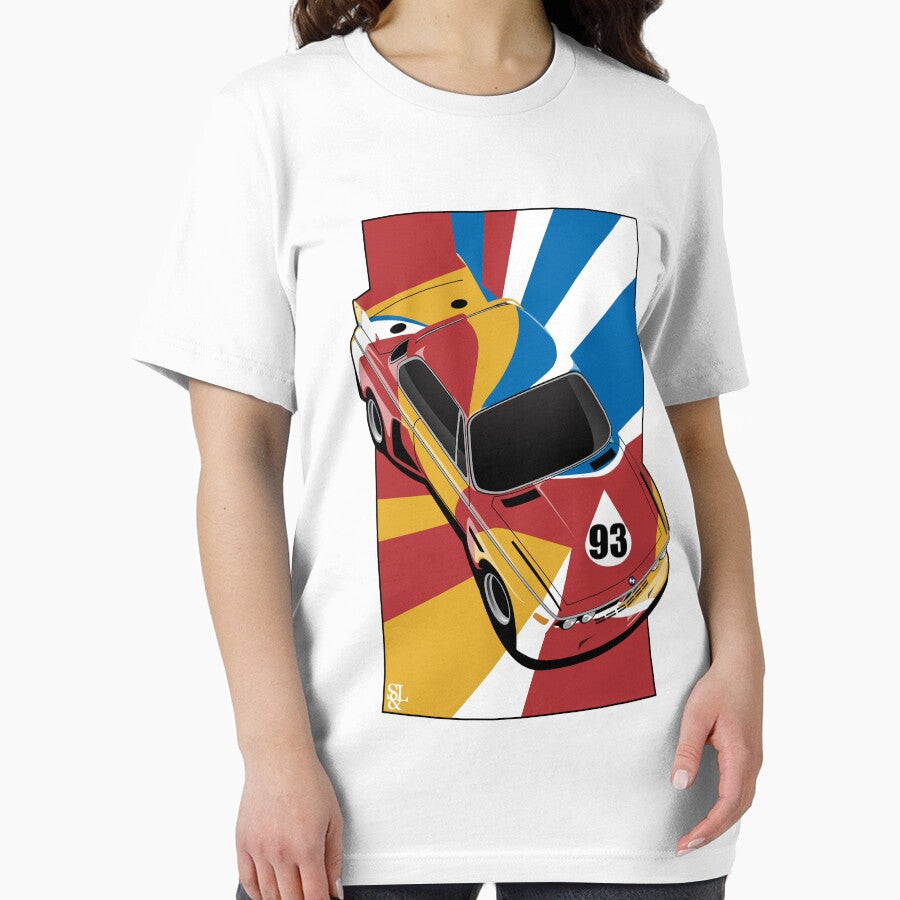 1975 E9 3.0 CSL Art Car by Sweaty-and-Loud T-Shirts, Hoodie, Sweatshirt | BlankRebels.com (Image 2)