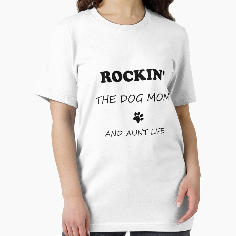 Rockin' The Dog Mom and Aunt Life by tshirt redbubble Hoodie, Sweatshirt | BlankRebels.com (Image 2)