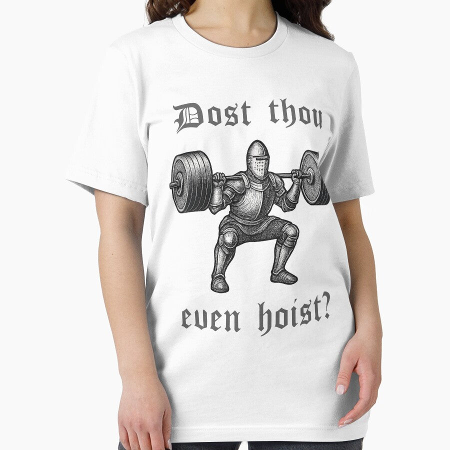 Dost Thou Even Hoist? Medieval Knight Gym Meme by Clinomania Art