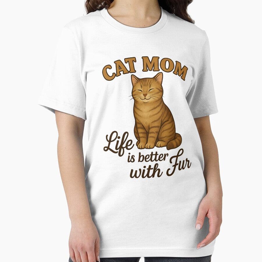 Cat Mom Shirt – Life Is Better With Fur Gift for Cat Lovers by MikolajBolek Hoodie, Sweatshirt | BlankRebels.com (Image 2)