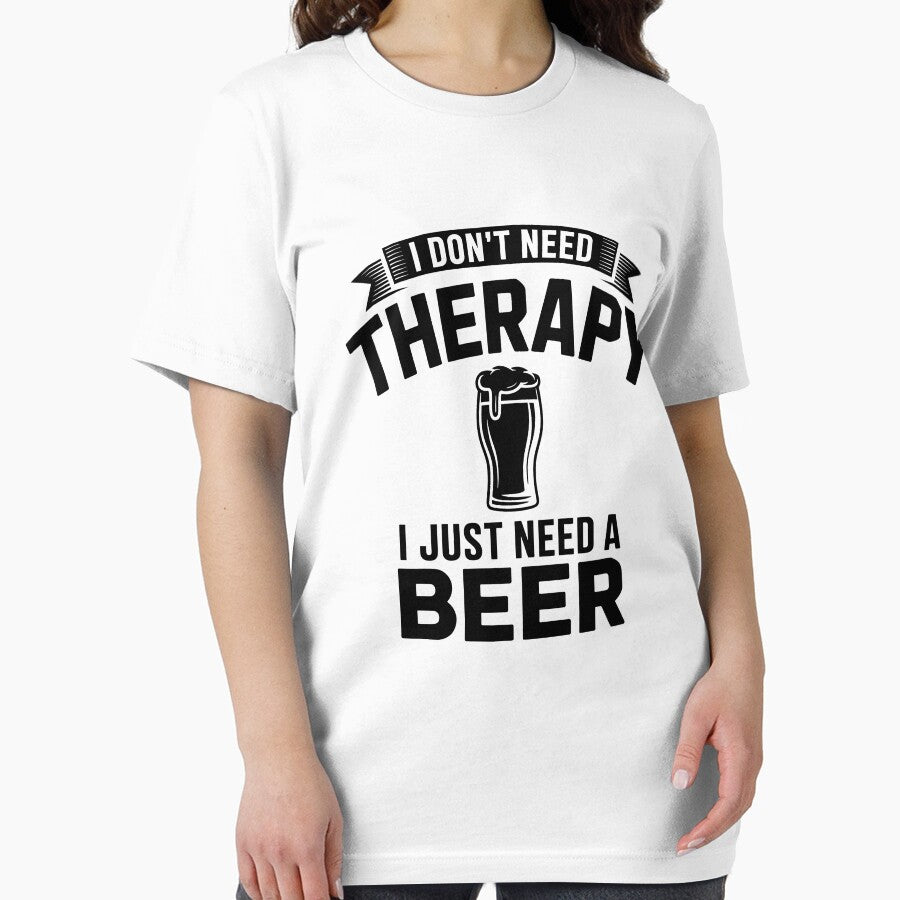I dont need Therapy, I just need Beer - Funny Mental Health T-Shirt by LoFizzy Hoodie, Sweatshirt | BlankRebels.com (Image 2)