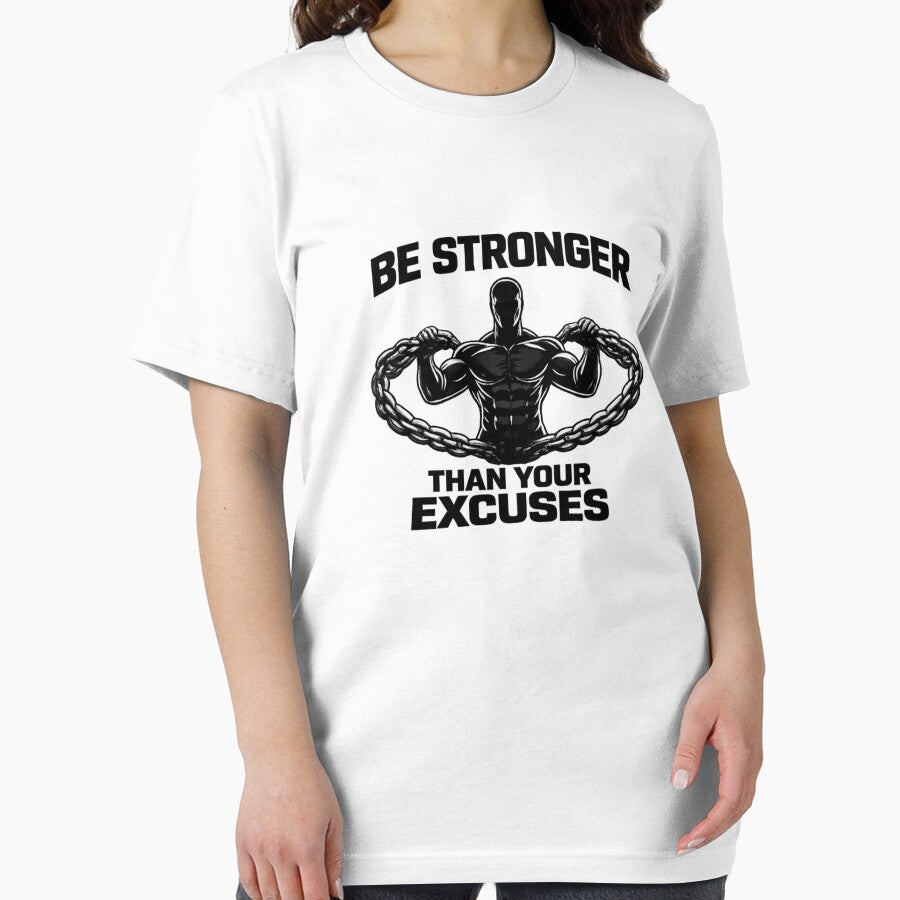 Be Stronger Than Your Excuses | Fitness Motivation T-Shirt by RALYSHOP Hoodie, Sweatshirt | BlankRebels.com (Image 2)