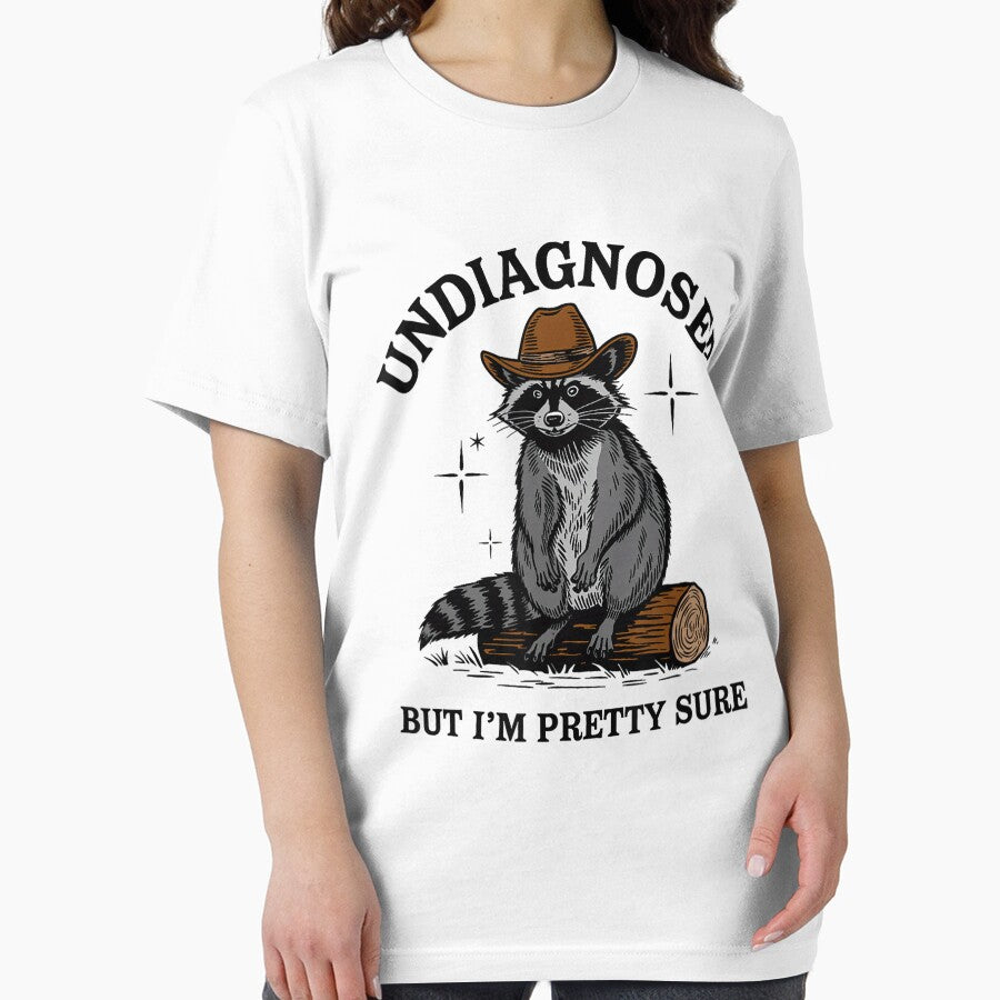 Undiagnosed But I'm Pretty Sure Funny Cowboy Raccoon by FantasyFablesC T-Shirts, Hoodie, Sweatshirt (Image 2)