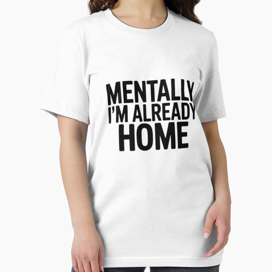 Mentally I'm Already Home – Funny Introvert Minimalist T-Shirt by BYTRINOOO Hoodie, Sweatshirt | BlankRebels.com (Image 2)