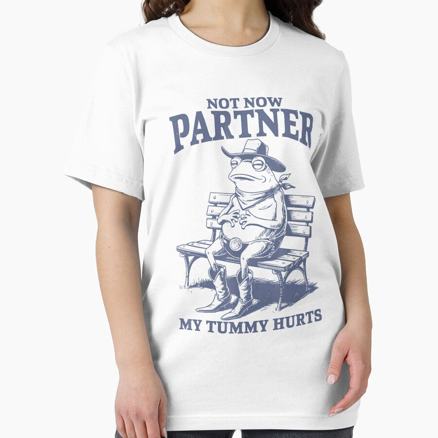 Not Now Partner My Tummy Hurts Frog by DreamyNature T-Shirts, Hoodie, Sweatshirt | BlankRebels.com (Image 2)