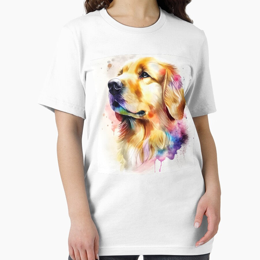 Watercolor Golden Retriever Portrait by kwillhoite T-Shirts, Hoodie, Sweatshirt | BlankRebels.com (Image 2)