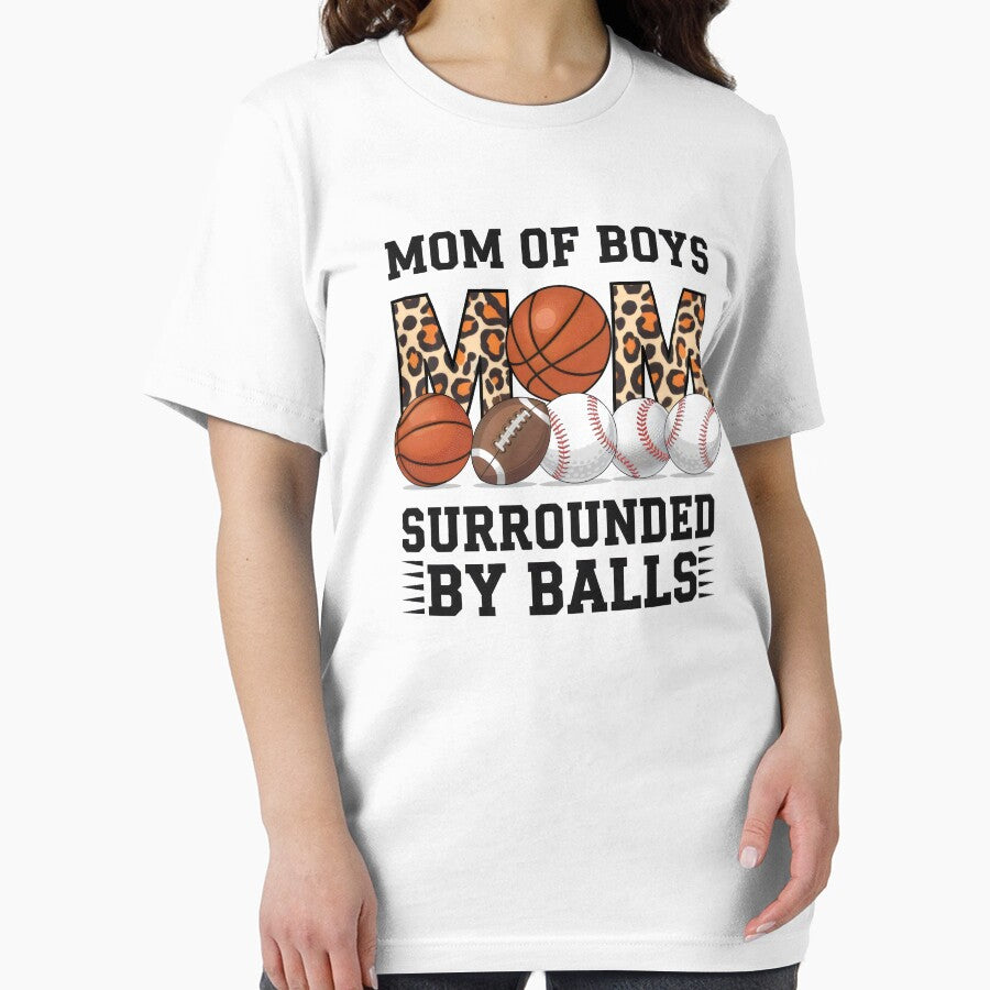 Mom of Boys: Surrounded By Balls by Firas Aljazzar T-Shirts, Hoodie, Sweatshirt | BlankRebels.com (Image 2)