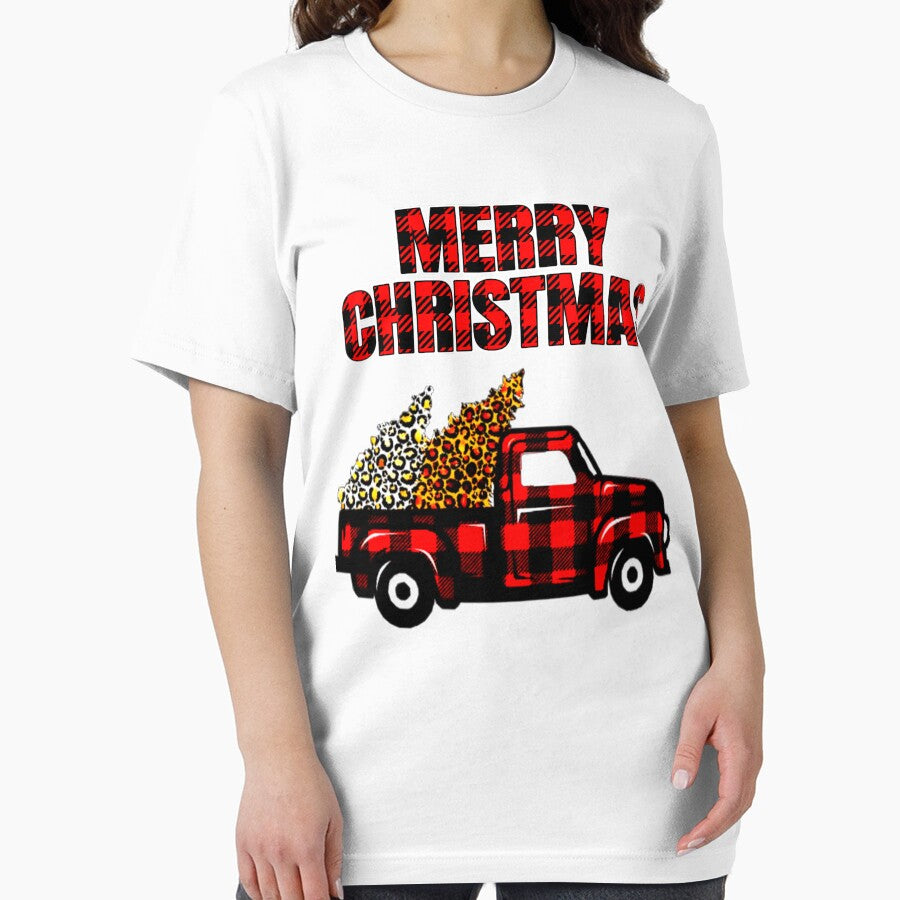 Buffalo Plaid Merry Christmas Truck and Trees by RaglanRose T-Shirts, Hoodie, Sweatshirt | BlankRebels.com (Image 2)