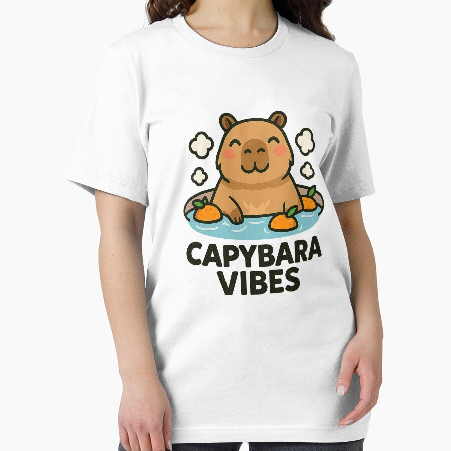 Capybara – Cute Kawaii Hot Spring Capybara Illustration T-Shirts, Hoodie, Sweatshirt