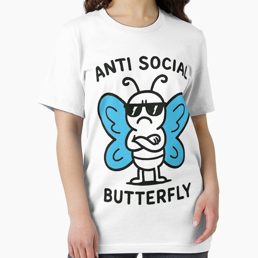 Anti Social Butterfly by Fanverse Merchandise T-Shirts, Hoodie, Sweatshirt | BlankRebels.com (Image 2)