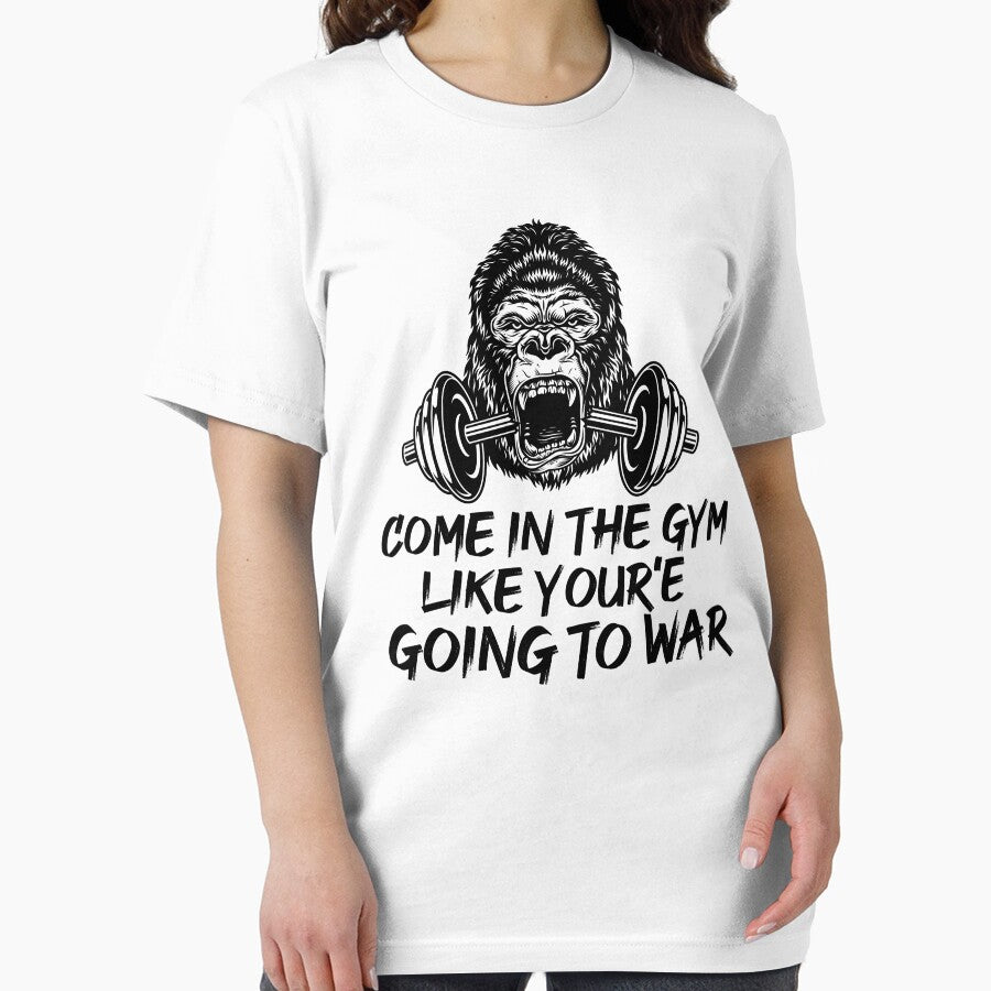 Come in The gym like your'e going to war by SHINIGAMI-SHOP T-Shirts, Hoodie, Sweatshirt | BlankRebels.com (Image 2)