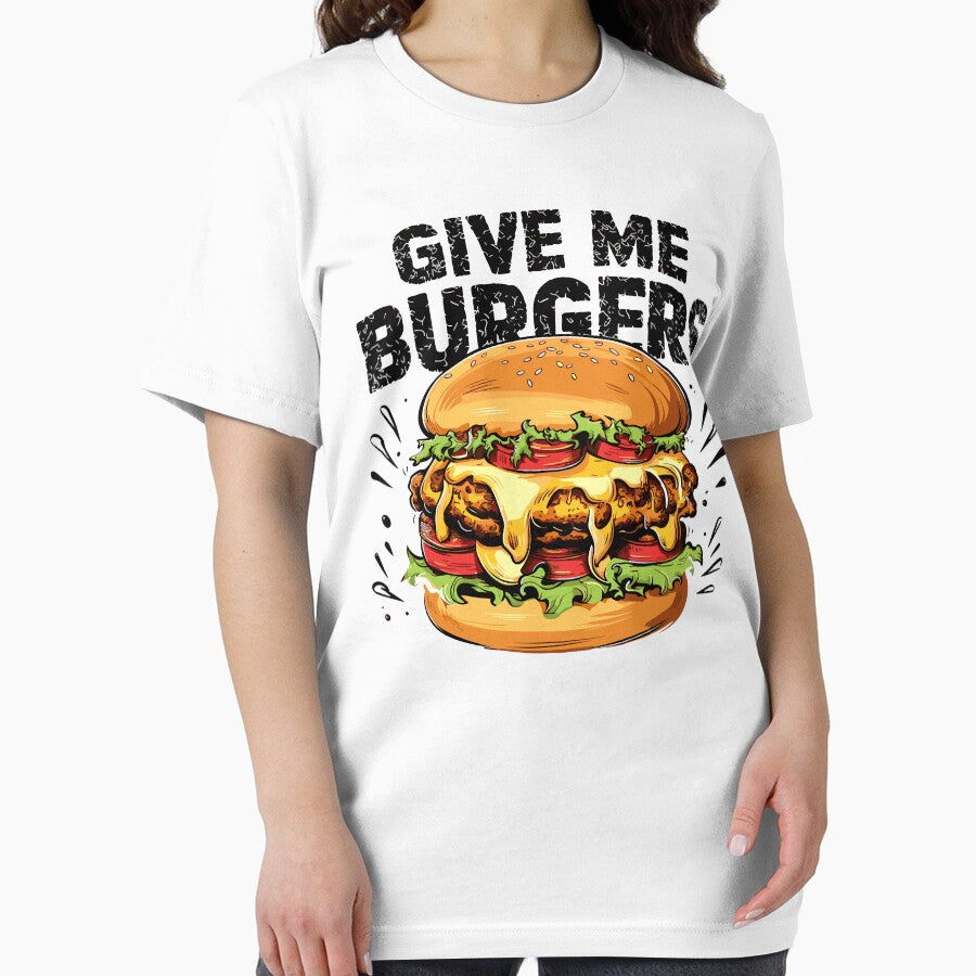 "Give Me Burgers" Bold Comic Style Graphic - Perfect for Burger Lovers! by BNCH44 T-Shirts, Hoodie, Sweatshirt (Image 2)