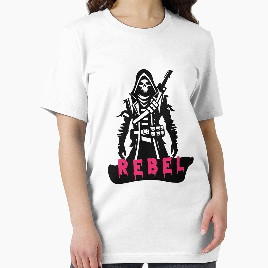 Rebel Skull Warrior Hoodie - Black & White Silhouette T-Shirt Design by KARTICK DUTTA Sweatshirt | BlankRebels.com (Image 2)