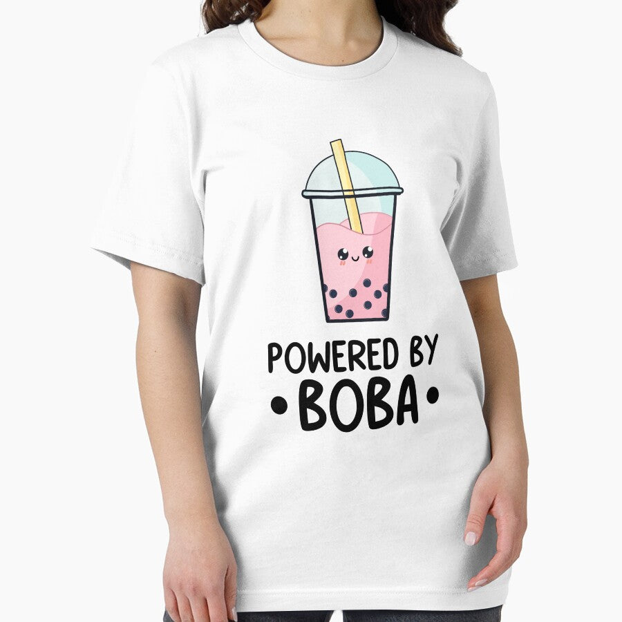 Powered By Boba Cute Boba Tea Lover by KD Merch T-Shirts, Hoodie, Sweatshirt | BlankRebels.com (Image 2)