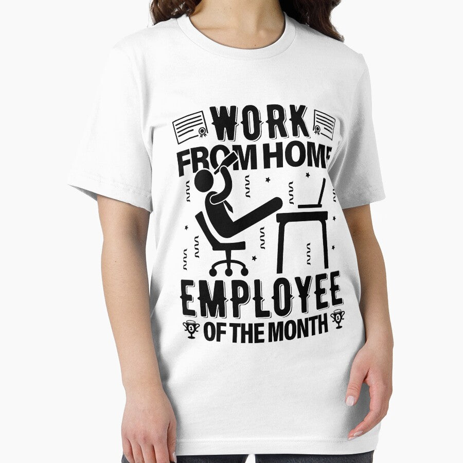 Work From Home Employee Of The Month | Celebrate by GravitiTees T-Shirts, Hoodie, Sweatshirt | BlankRebels.com (Image 2)