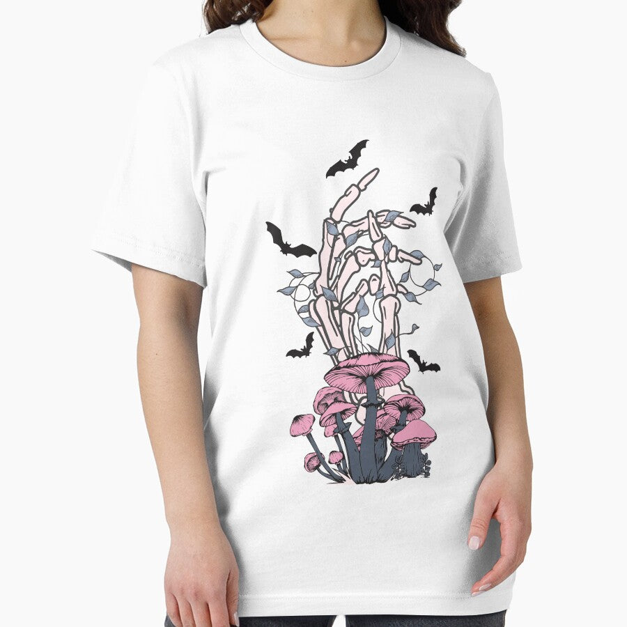 Hand Bone Mushroom Funny Halloween by Teapot-art T-Shirts, Hoodie, Sweatshirt | BlankRebels.com (Image 2)