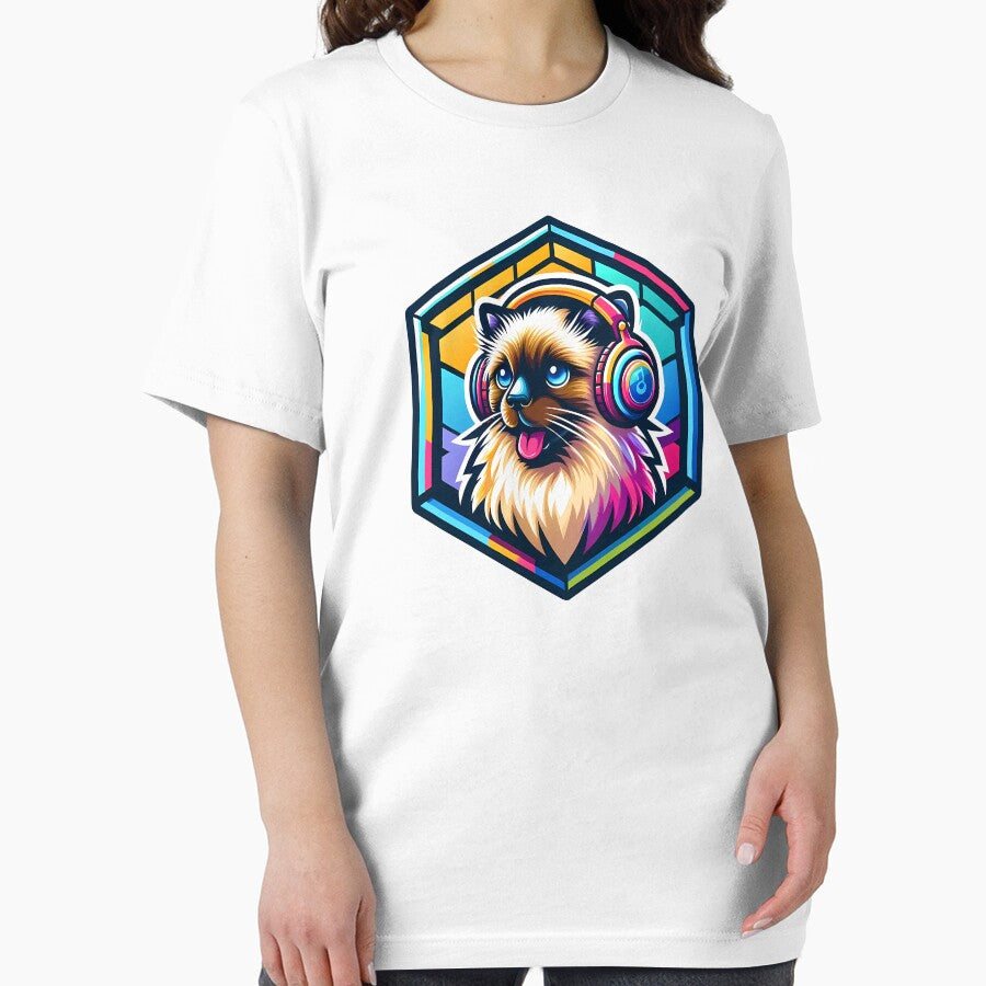 Himalayan Cat Listening to Music T-Shirt by EnchantSticks Hoodie, Sweatshirt | BlankRebels.com (Image 2)