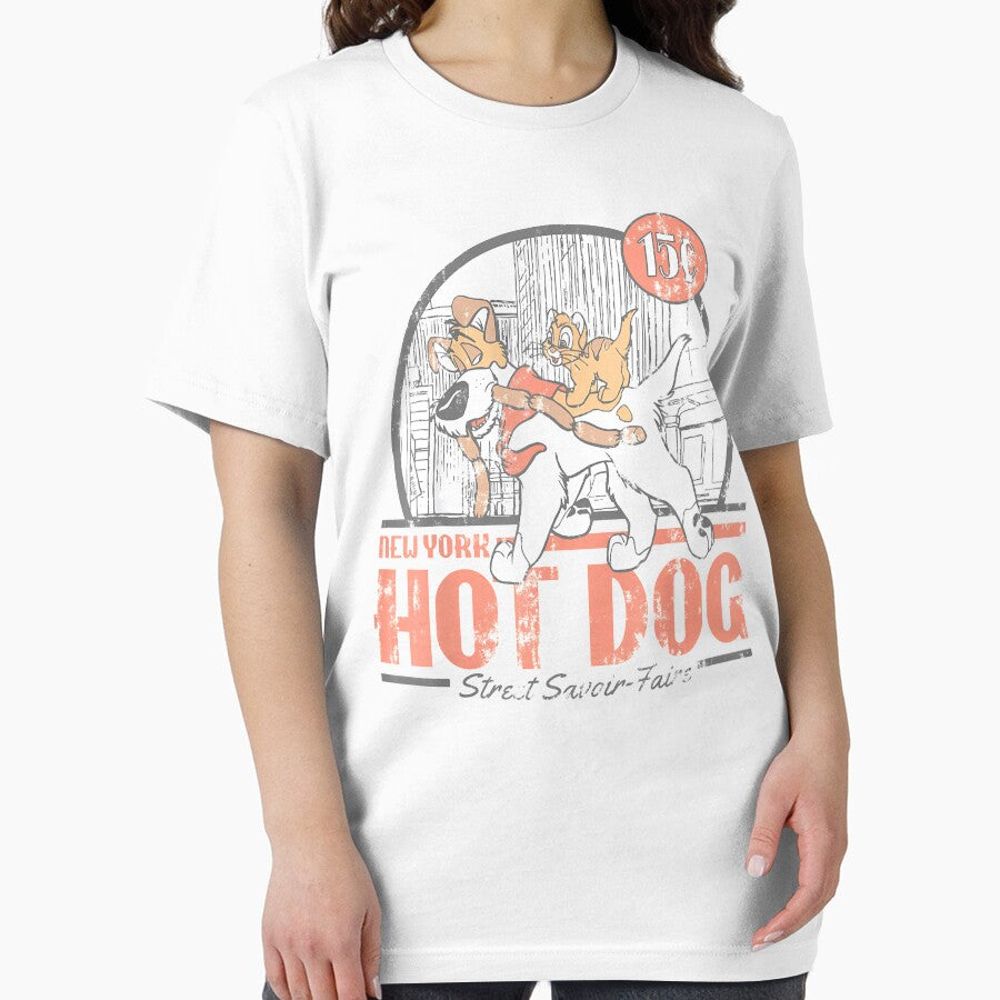 Oliver & Company New York Hot Dog Poster by JWArtStudio T-Shirts, Hoodie, Sweatshirt | BlankRebels.com (Image 2)