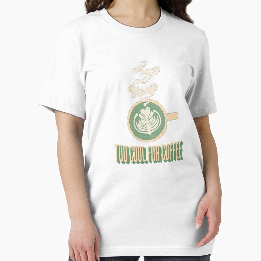 Too Cool for Coffee Retro Matcha T-Shirt by Sketchy Lemon Hoodie, Sweatshirt | BlankRebels.com (Image 2)