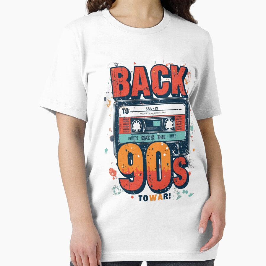 Back to the 90s | Retro Cassette Tape Vintage Design by ZYNORAworld T-Shirts, Hoodie, Sweatshirt | BlankRebels.com (Image 2)