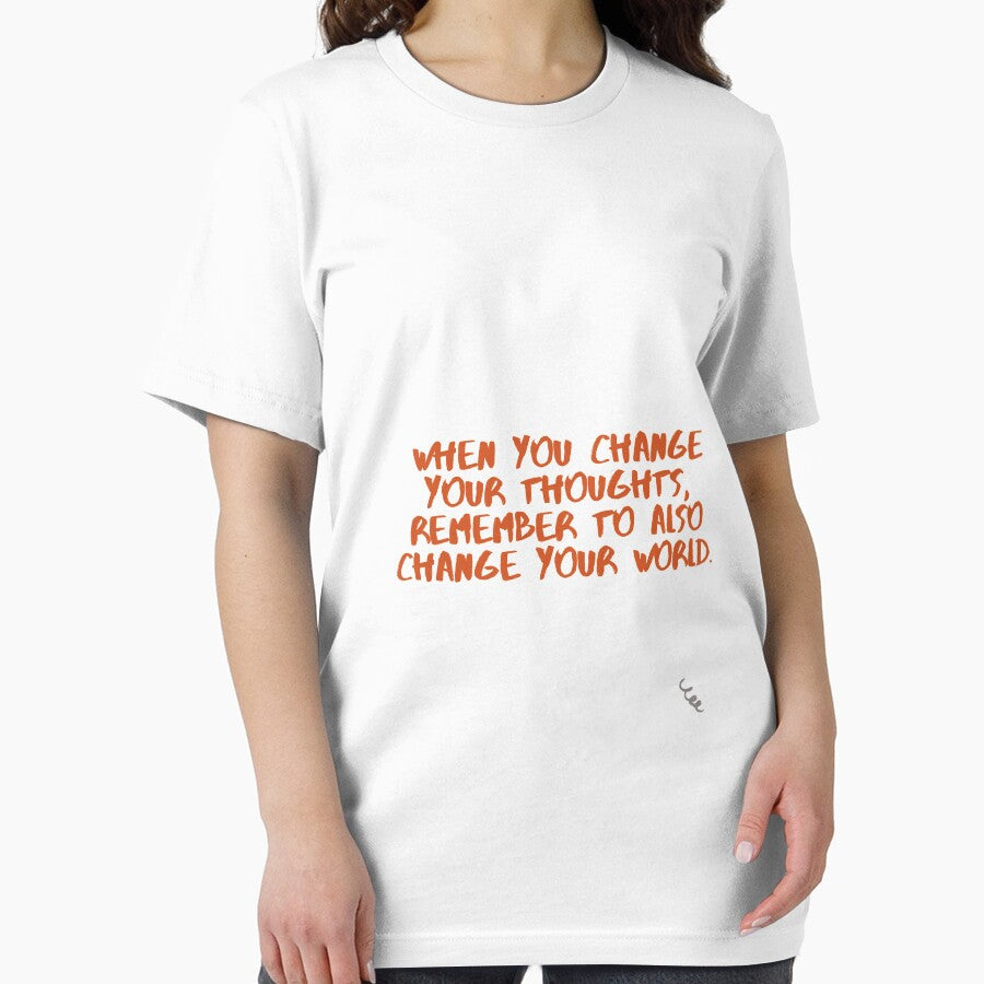 When you change your thoughts, Remember to also change your world by Gfxart T-Shirts, Hoodie, Sweatshirt (Image 2)