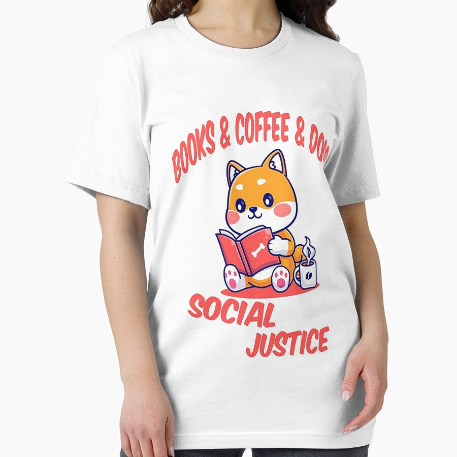 books and coffee and dogs and social justice by nancyyord T-Shirts, Hoodie, Sweatshirt | BlankRebels.com (Image 2)