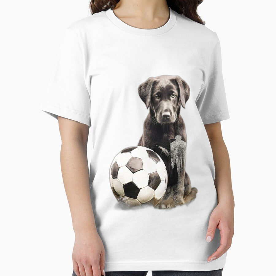 Puppy Playing Soccer 02 by MySportsArt