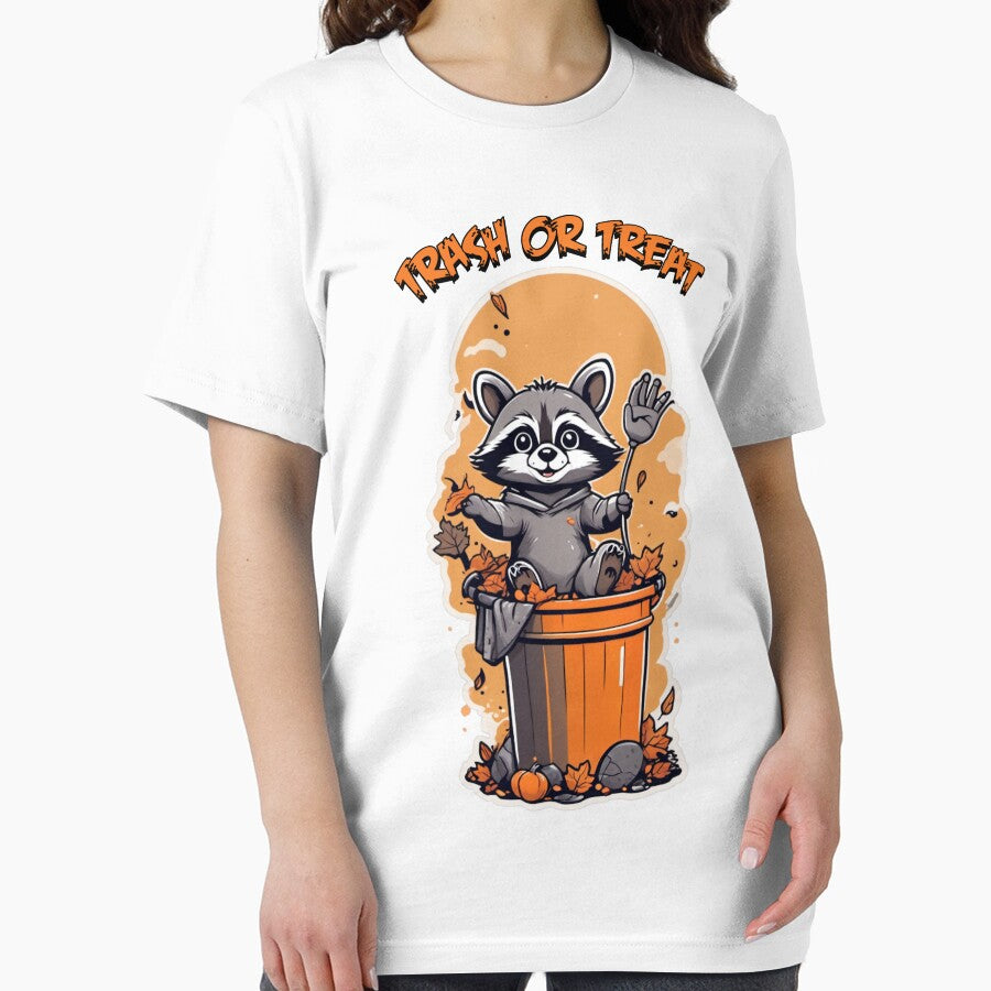 Vintage Trash or Treat Baby Raccoon Halloween by WolfMerrik T-Shirts, Hoodie, Sweatshirt | BlankRebels.com (Image 2)