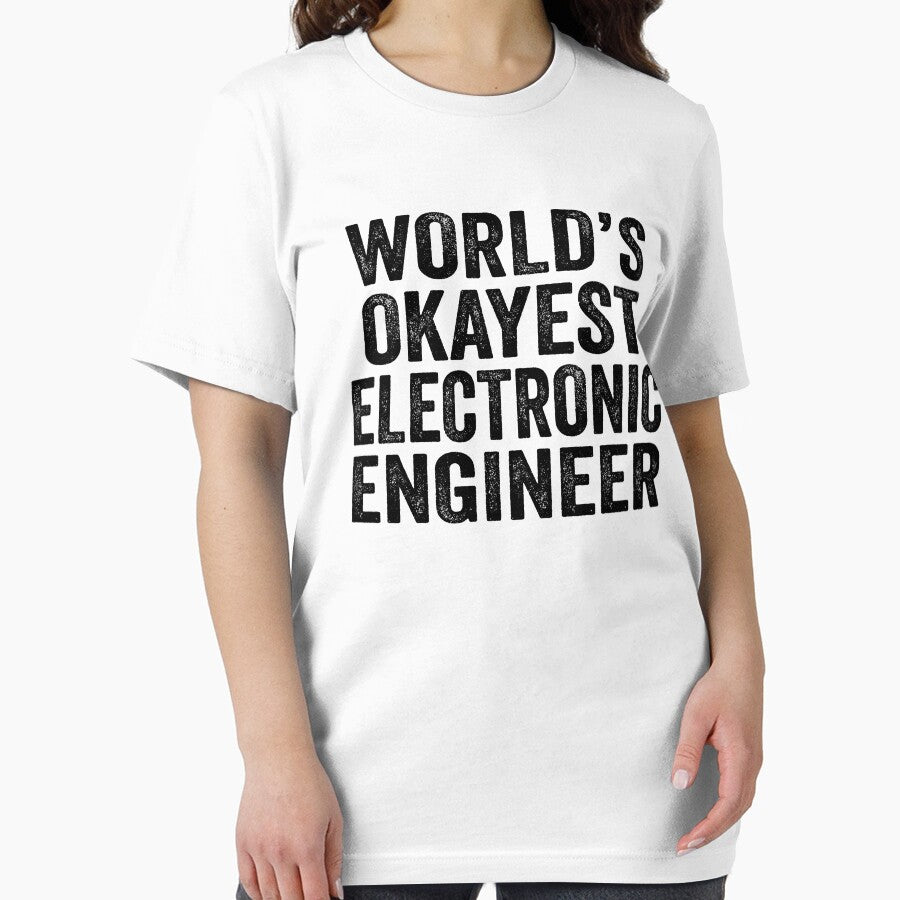World'S Okayest Fabric Engineer Shirt Funny Fabric Engineer Dad Husband Fabric Engineer Distressed T-Shirts, Hoodie, Sweatshirt
