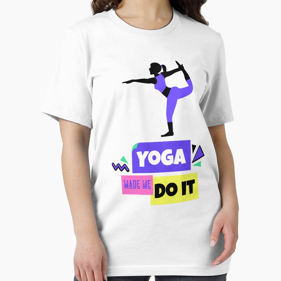 Yoga Made Me Do It Yoga Motivation Colorful by ChaseCoClothing
