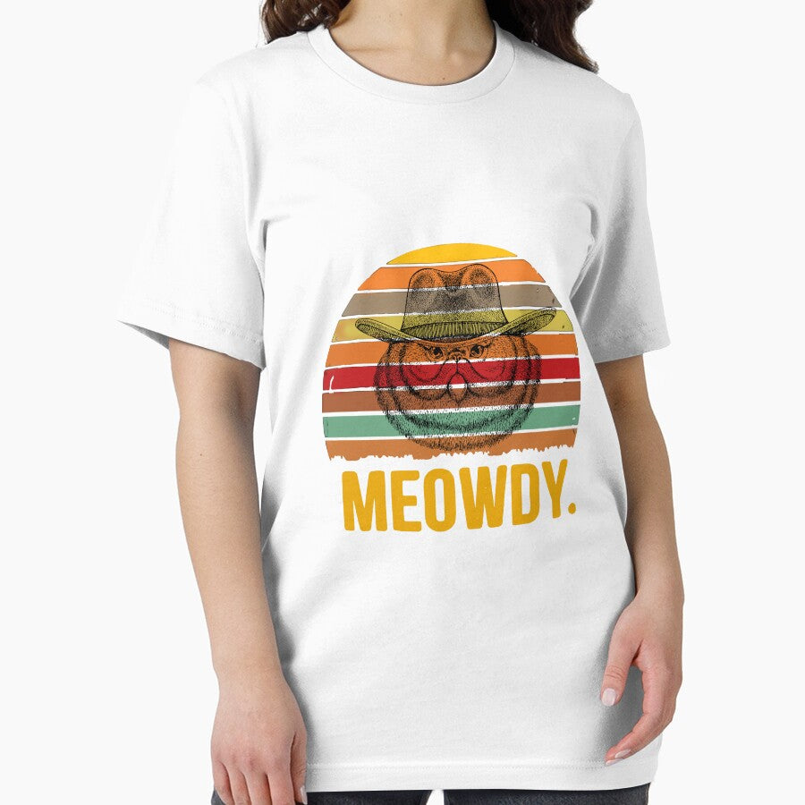 Retro Mewdy Cat, Cowboy Cat, Cowboy, Funny Fat Cat, Cat Lover, Cat Mom, Cowboy Lovers, by Craig Hall T-Shirts,... (Image 2)