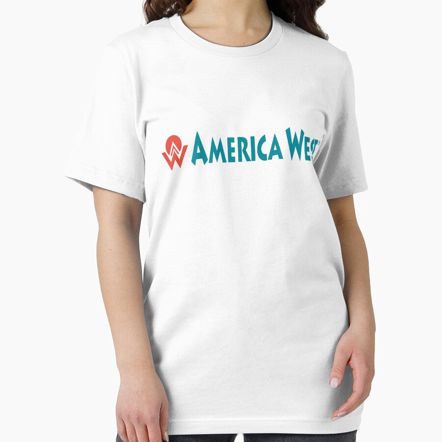 America West Airlines Vintage Logo by vbrownUSA T-Shirts, Hoodie, Sweatshirt | BlankRebels.com (Image 2)