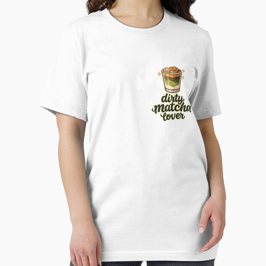 Dirty Matcha Lover Aesthetic Latte Coffee Design Sticker by RedCircleArt T-Shirts, Hoodie, Sweatshirt (Image 2)