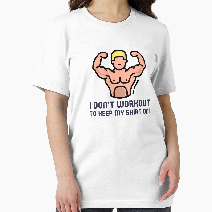 I Don't Workout To Keep My Shirt On! by FishWorldwide Hoodie, Sweatshirt | BlankRebels.com (Image 2)