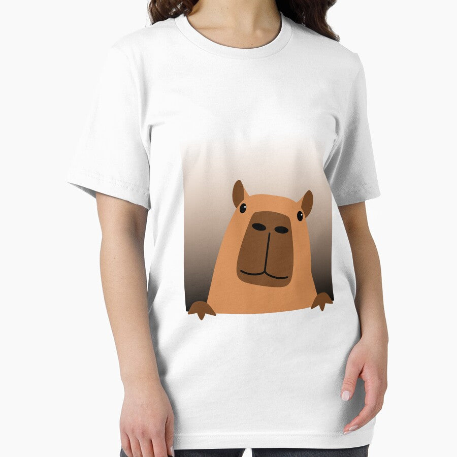 Minimalist Capybara Face – Brown Aesthetic by Snappy Splash T-Shirts, Hoodie, Sweatshirt | BlankRebels.com (Image 2)