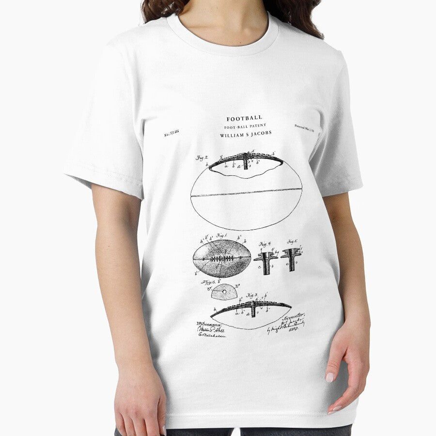 Football Patent Drawing Blueprint by Vintago T-Shirts, Hoodie, Sweatshirt | BlankRebels.com (Image 2)