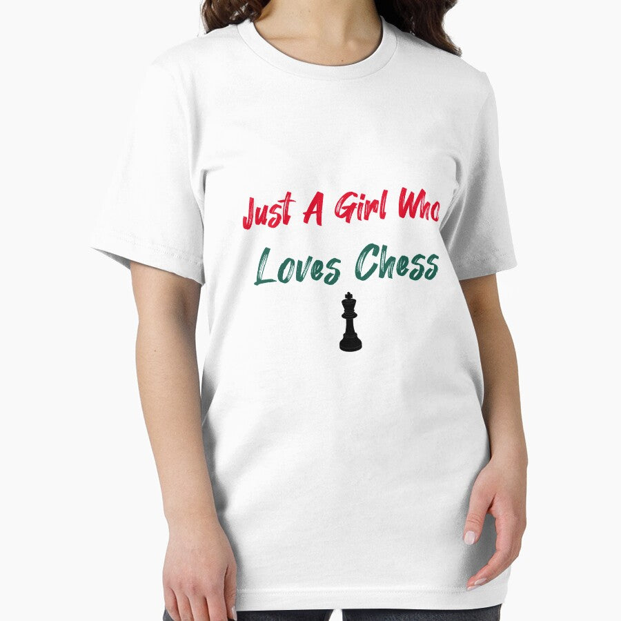 Just  A Girl Who Loves Chess Vintage , , Funny Saying , Gift For Valentine Day by Soukainadesign T-Shirts,... (Image 2)